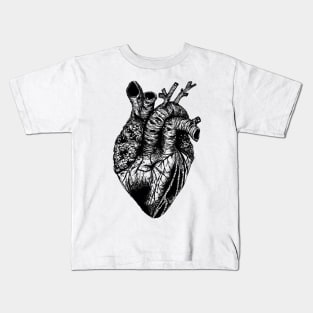 black heart drawing transparent Kids T-Shirt